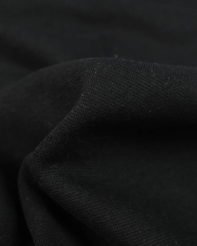 Bordo a costine 1*1 Oeko-Tex nero - Maison Klem